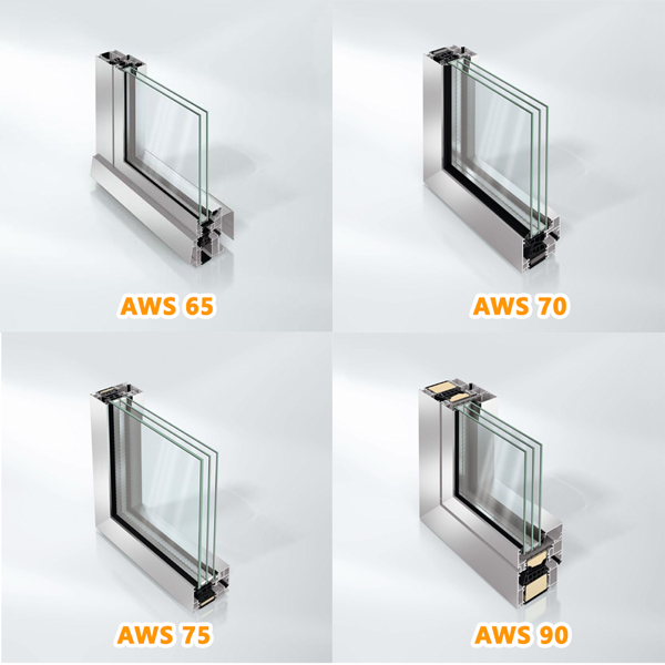 Aluminium profielen voor kozijnen van Schüco