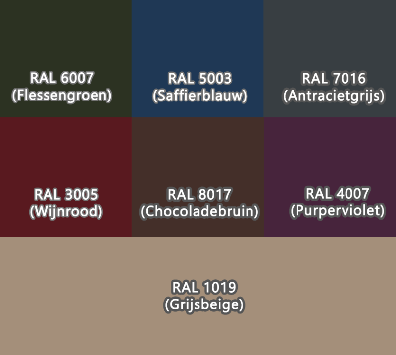 Kleuren die goed combineren met RAL 1019 grijsbeige