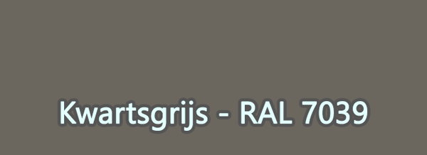 Hoe ziet de kleur RAL 7039 eruit?