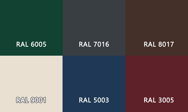 Populaire RAL kleuren voor bij kunststof kozijnen