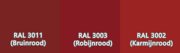 Rode kleuren voor een jaren '30 woning